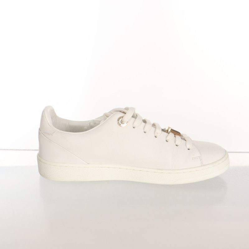 Louis Vuitton Louis Vuitton White Round-Toe Sneakers 0079 Size US 5.5 / EU 38 - 3 Thumbnail