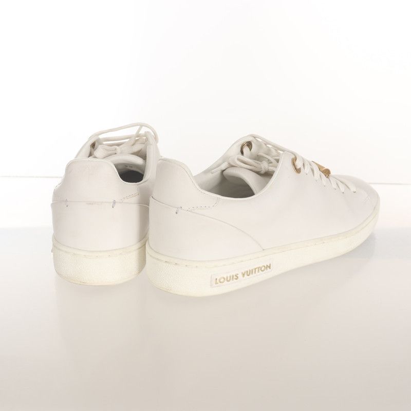 Louis Vuitton Louis Vuitton White Round-Toe Sneakers 0079 Size US 5.5 / EU 38 - 5 Thumbnail