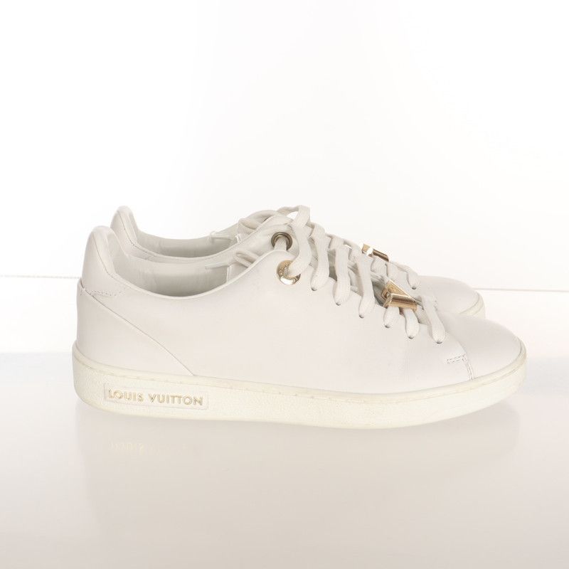 Louis Vuitton Louis Vuitton White Round-Toe Sneakers 0079 Size US 5.5 / EU 38 - 2 Thumbnail