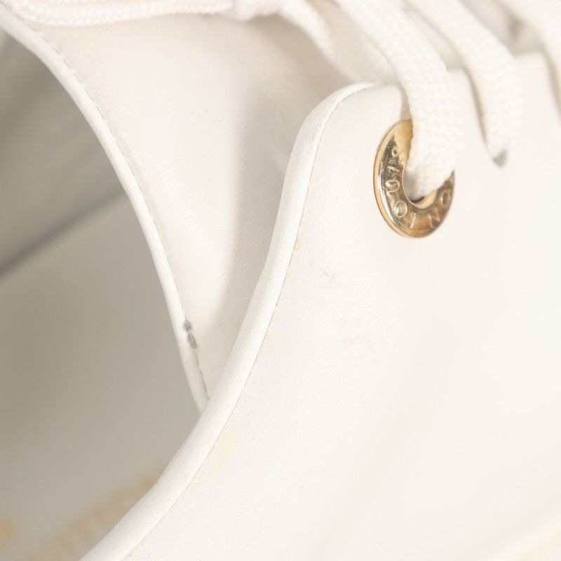 Louis Vuitton Louis Vuitton White Round-Toe Sneakers 0079 Size US 5.5 / EU 38 - 11 Thumbnail