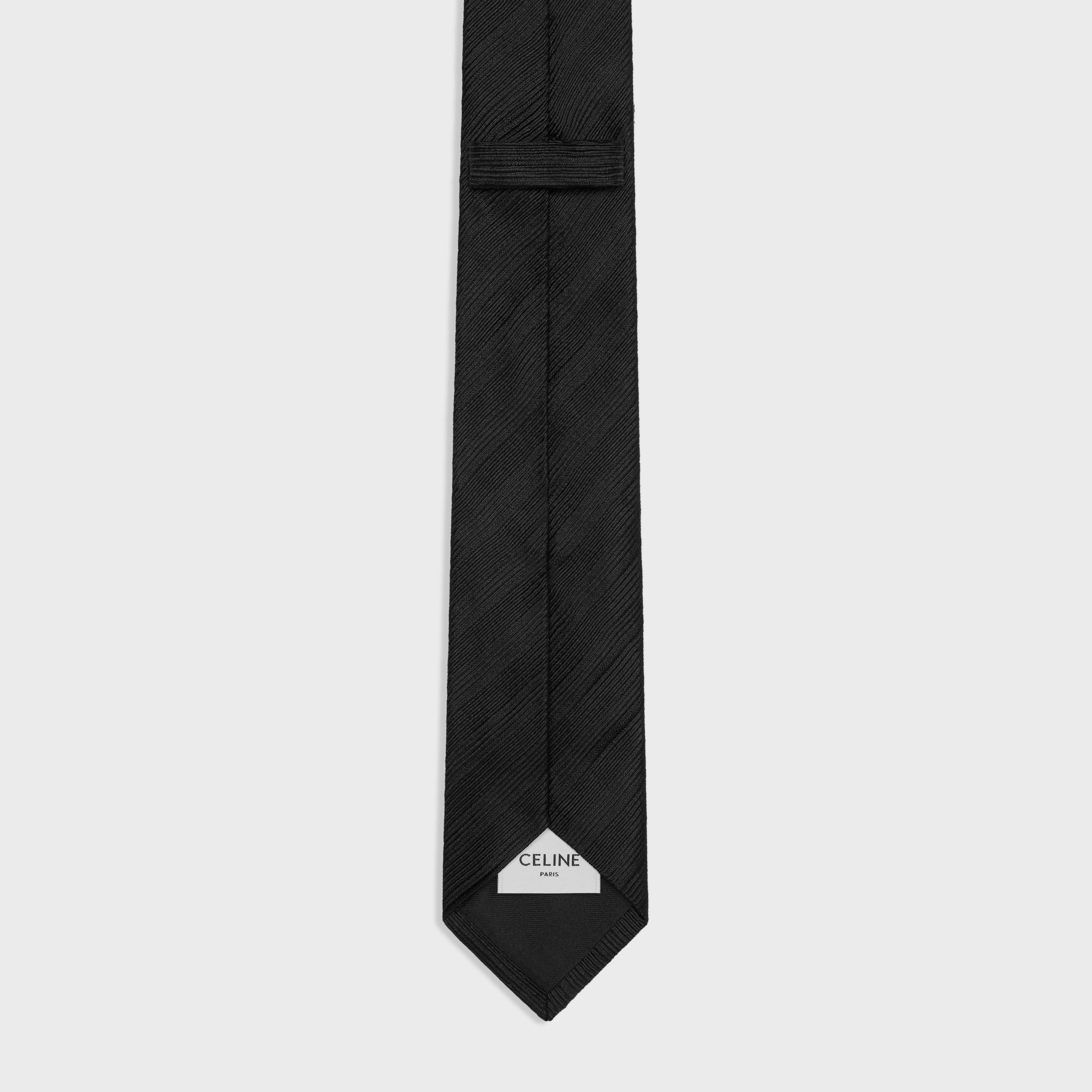 Celine thin tie in silk jacquard Size ONE SIZE - 3 Thumbnail
