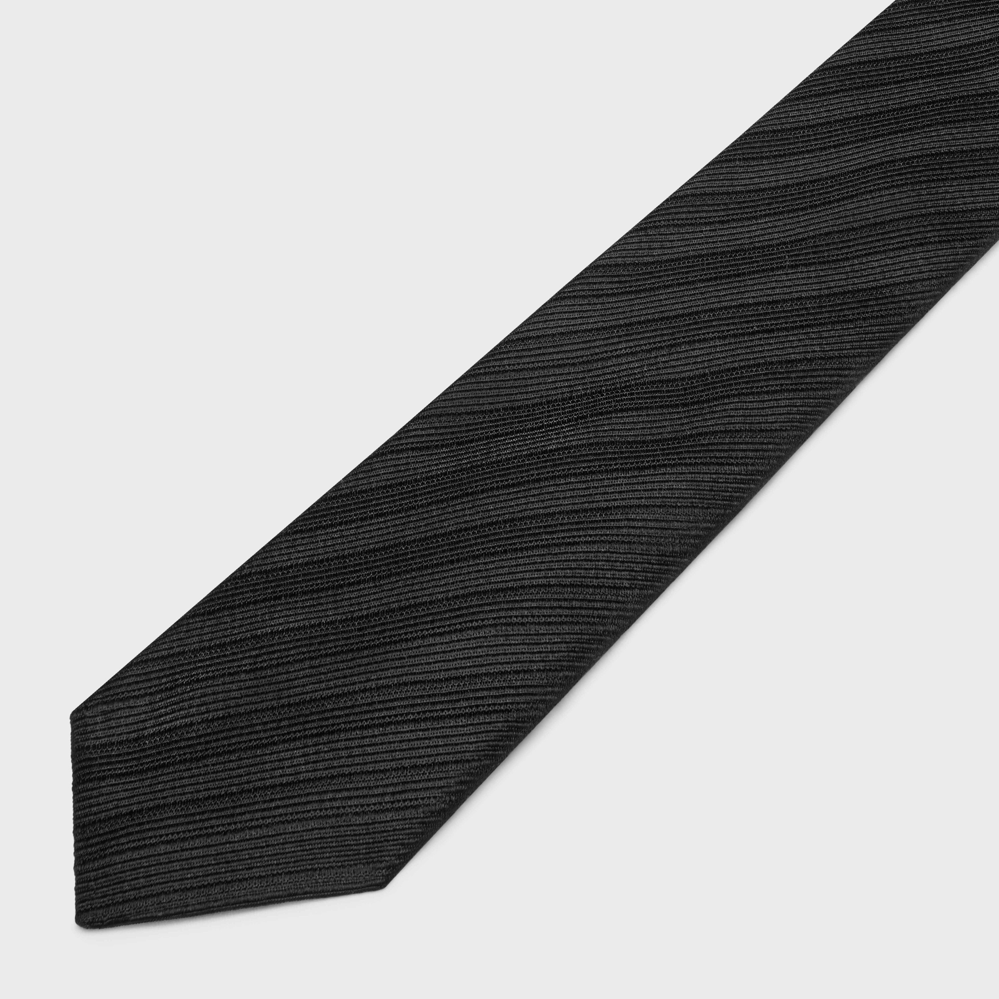 Celine thin tie in silk jacquard Size ONE SIZE - 2 Thumbnail