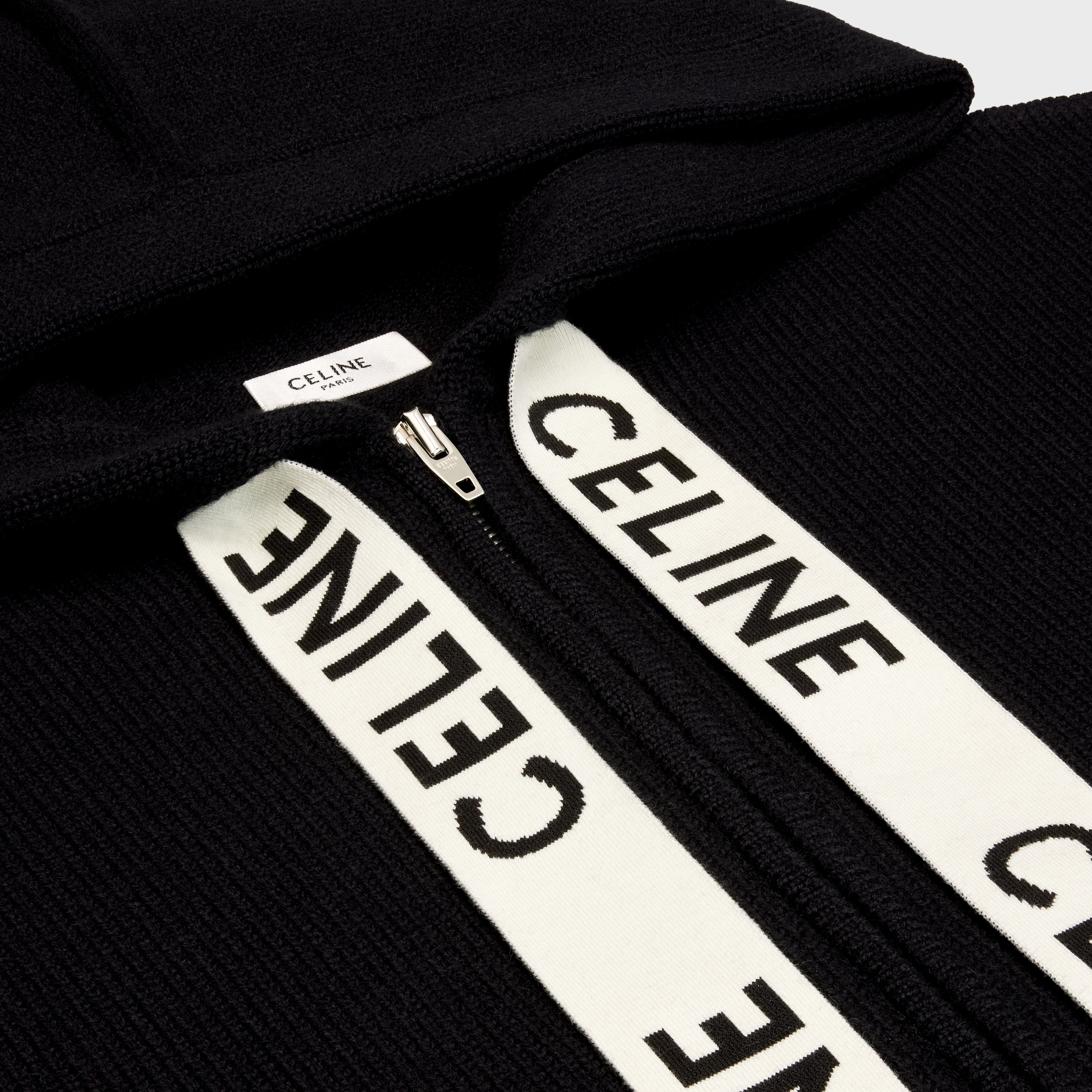 Celine celine hooded sweater in wool and cashmere Size US L / EU 52-54 / 3 - 3 Thumbnail