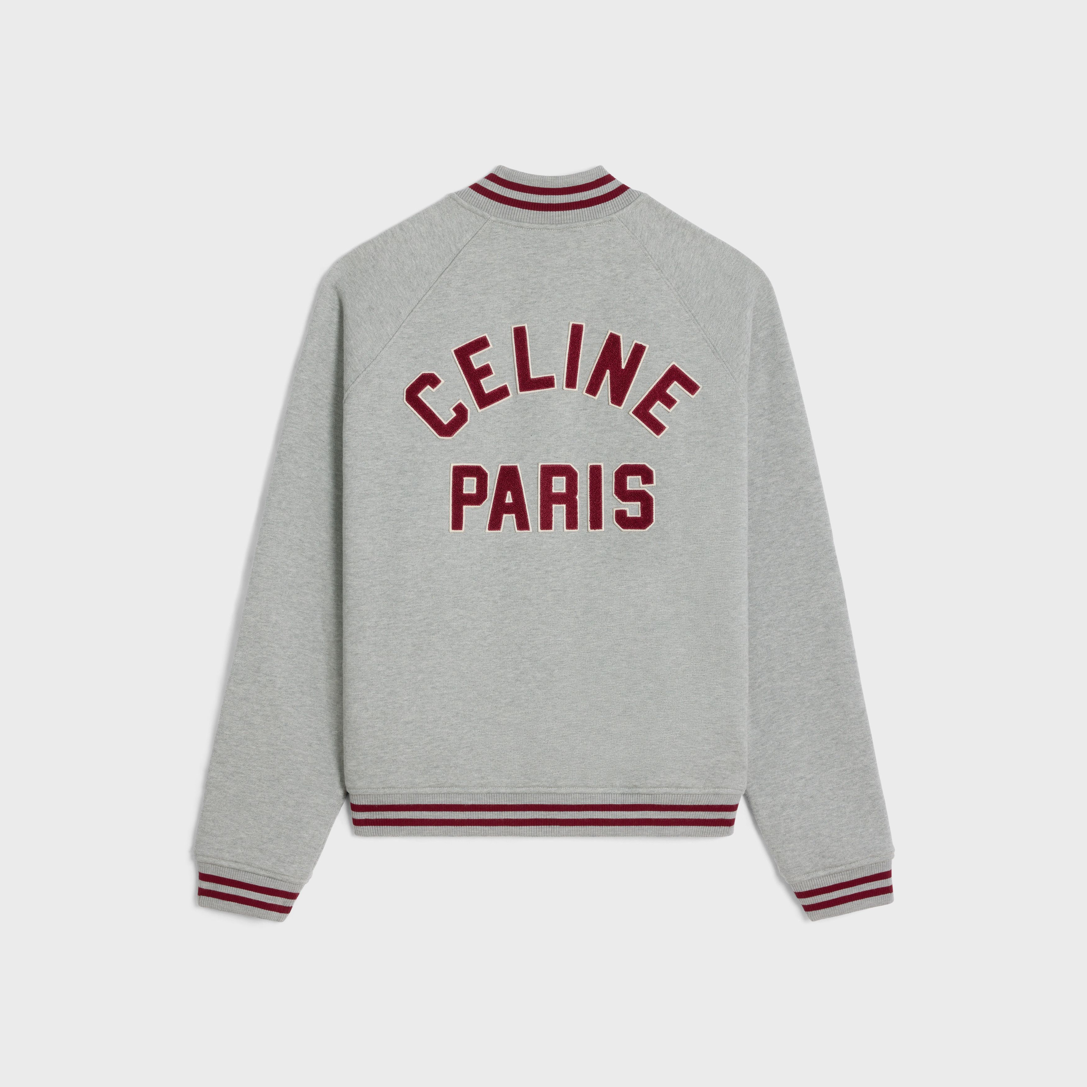 Celine celine teddy college jacket in cotton fleece Size US XL / EU 56 / 4 - 2 Thumbnail