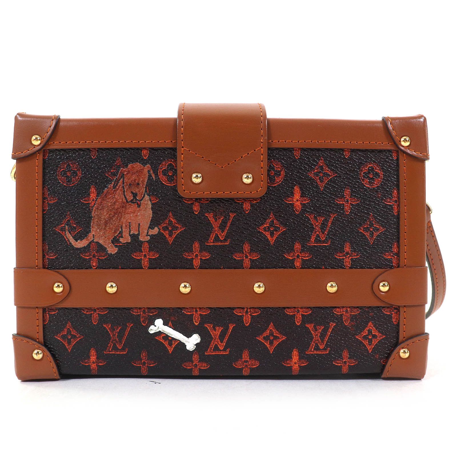 Louis Vuitton Louis Vuitton Louis Vuitton Petite Malle Transformed Catgram Shoulder Bag Canvas Shoulder Bag M44407 DUTY FREE for USA Size ONE SIZE - 3 Thumbnail