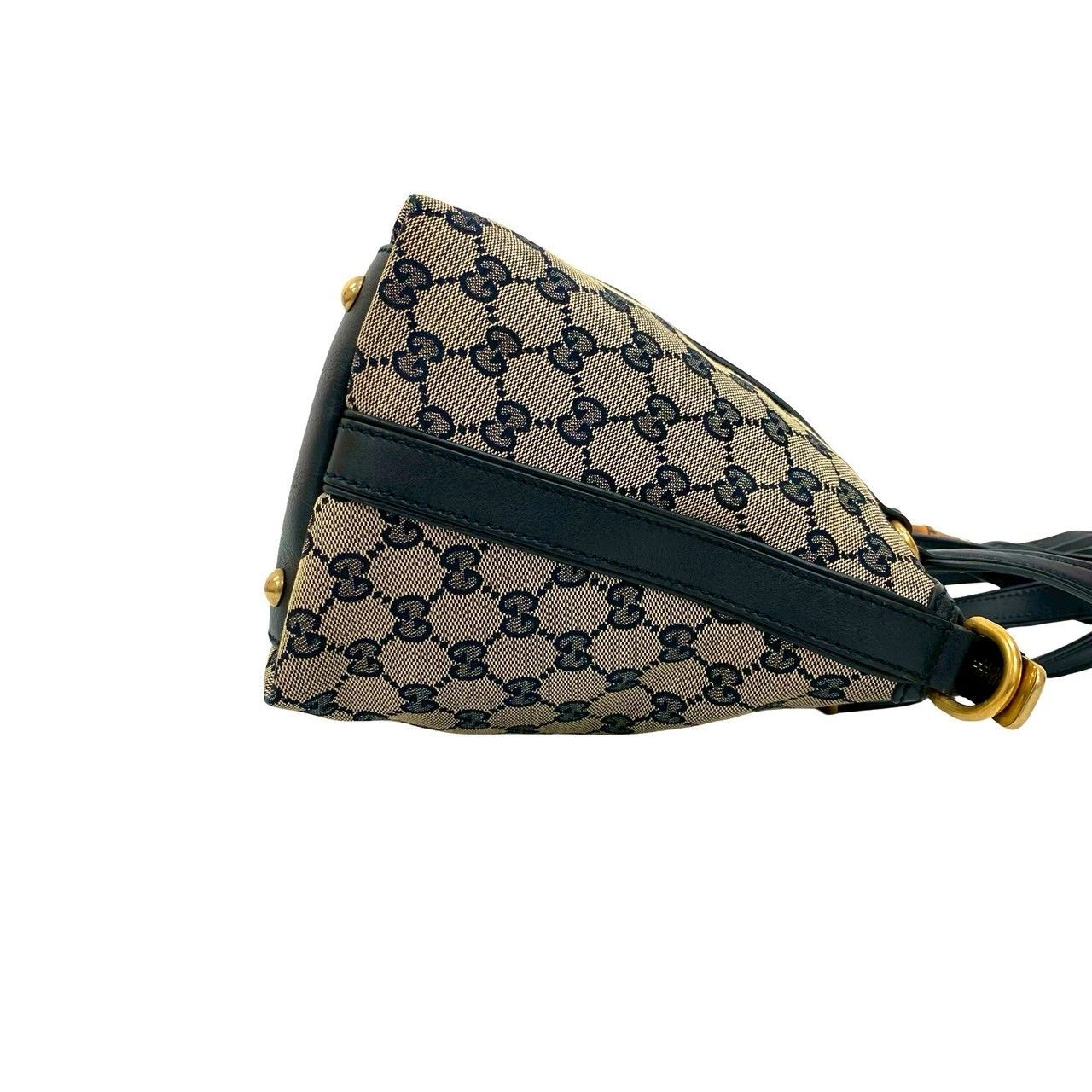 Gucci Gucci Gucci GG Logo Canvas Leather Handbag Canvas Handbag Size ONE SIZE - 7 Thumbnail