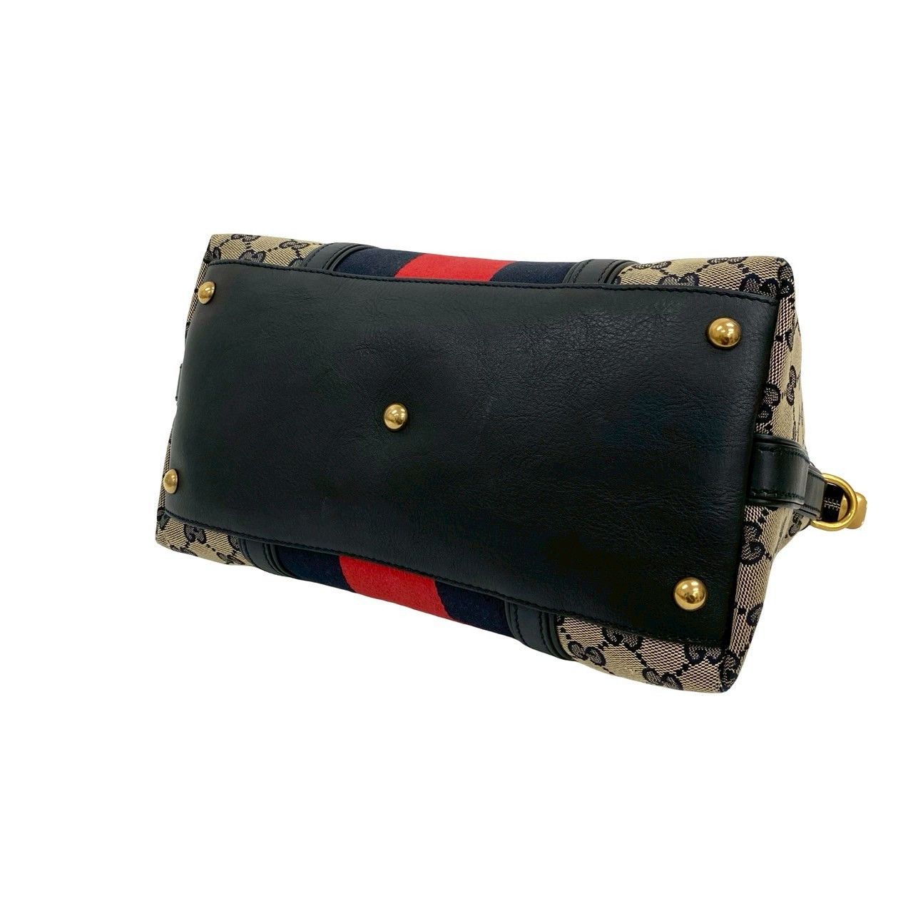 Gucci Gucci Gucci GG Logo Canvas Leather Handbag Canvas Handbag Size ONE SIZE - 9 Thumbnail