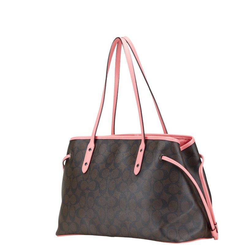 Coach Coach Coach Signature PVC Leather Tote Bag Leather Tote Bag F57842 Size ONE SIZE - 2 Thumbnail