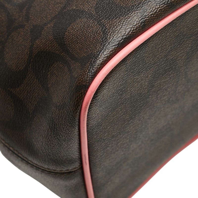 Coach Coach Coach Signature PVC Leather Tote Bag Leather Tote Bag F57842 Size ONE SIZE - 7 Thumbnail