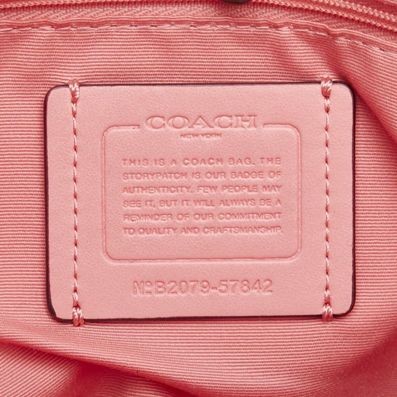 Coach Coach Coach Signature PVC Leather Tote Bag Leather Tote Bag F57842 Size ONE SIZE - 12 Thumbnail