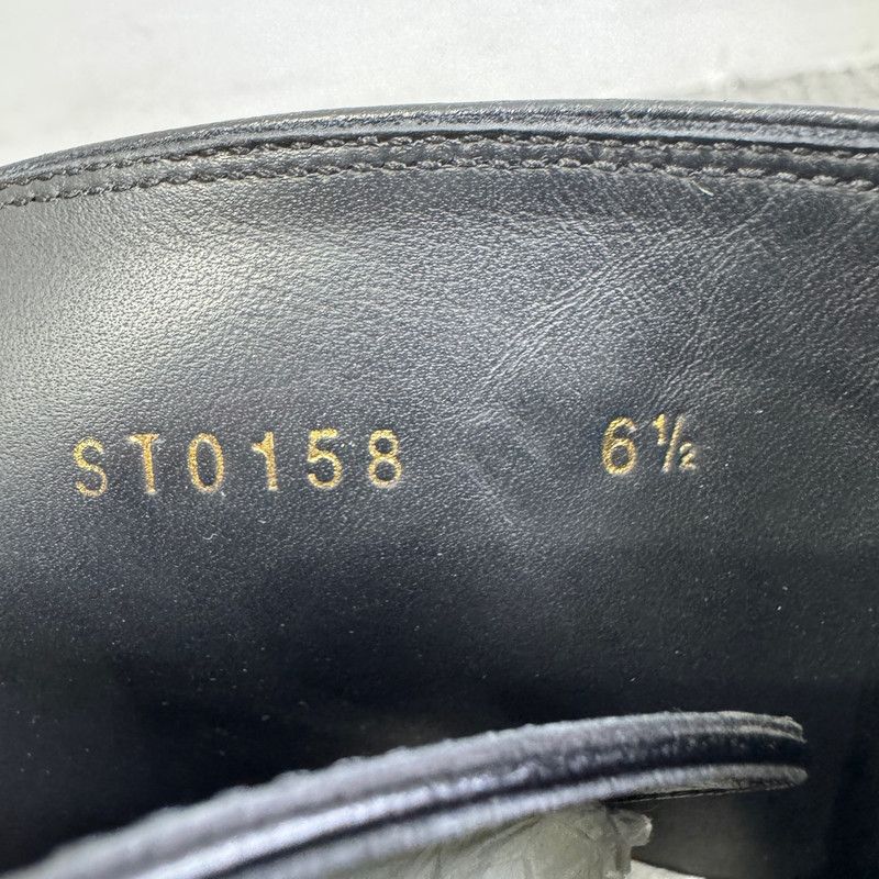Louis Vuitton Louis Vuitton Black Leather Lace-Up Ankle Boots 0079 Size US 8.5 / EU 41-42 - 5 Thumbnail