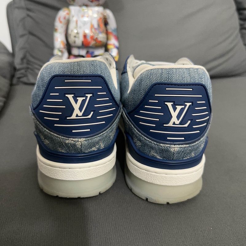 Louis Vuitton Louis Vuitton Denim Low Top Sneakers for Men 0079 Size US 8 / EU 41 - 3 Thumbnail