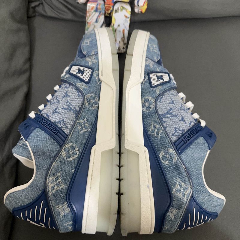 Louis Vuitton Louis Vuitton Denim Low Top Sneakers for Men 0079 Size US 8 / EU 41 - 10 Thumbnail