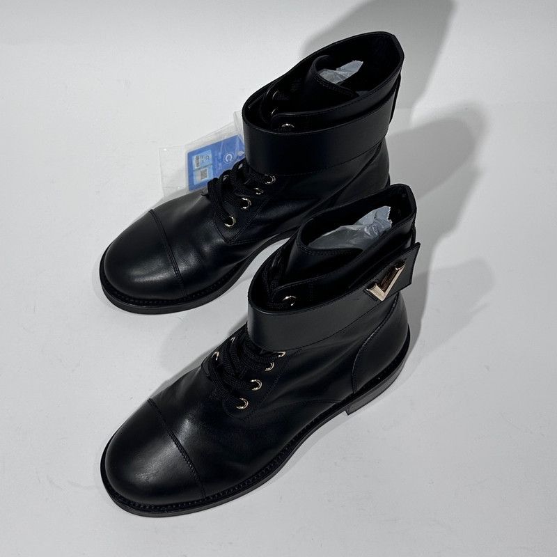 Louis Vuitton Louis Vuitton Black Lace-Up Ankle Boots 0079 Size US 6.5 / EU 39-40 - 3 Thumbnail