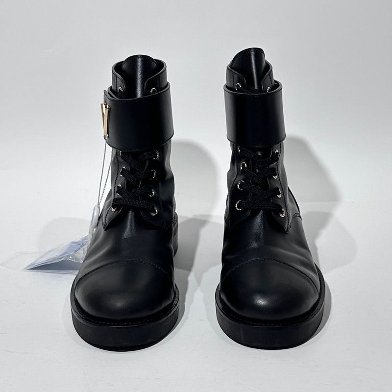 Louis Vuitton Louis Vuitton Black Lace-Up Ankle Boots 0079 Size US 6.5 / EU 39-40 - 2 Thumbnail