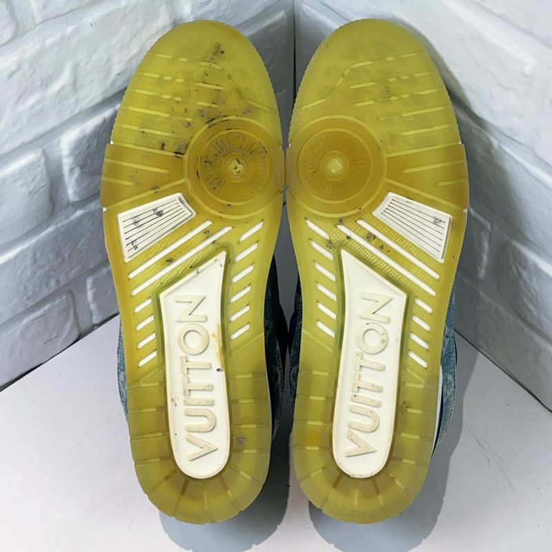 Louis Vuitton Louis Vuitton Blue Denim Low-Top Fashion Sneakers 0079 Size US 9.5 / EU 42-43 - 5 Thumbnail