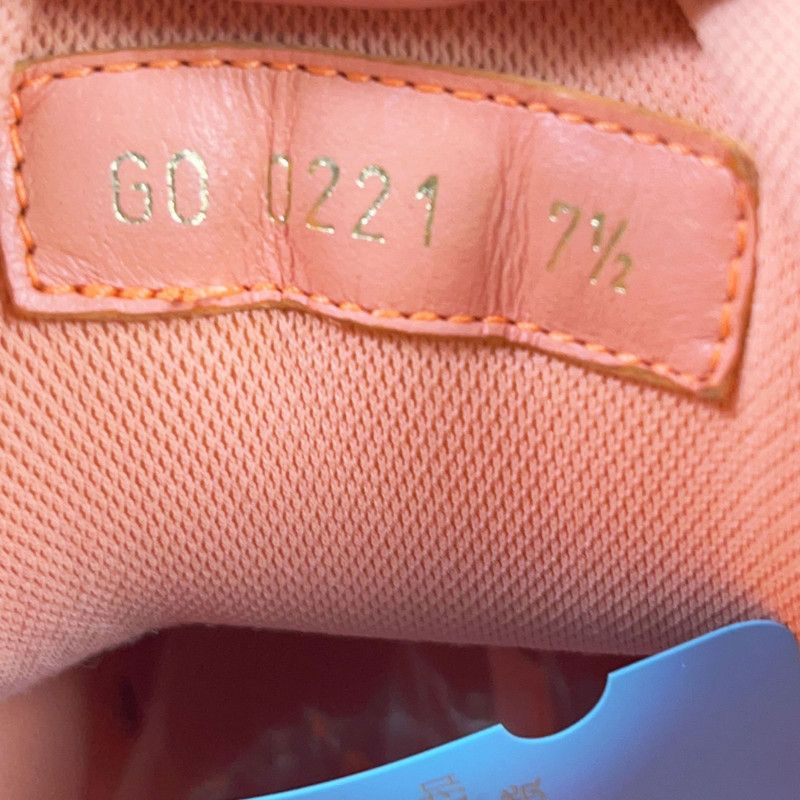 Louis Vuitton Virgil Abloh x Louis Vuitton Orange Trainer Sneakers 0079 Size US 8 / EU 41 - 6 Thumbnail