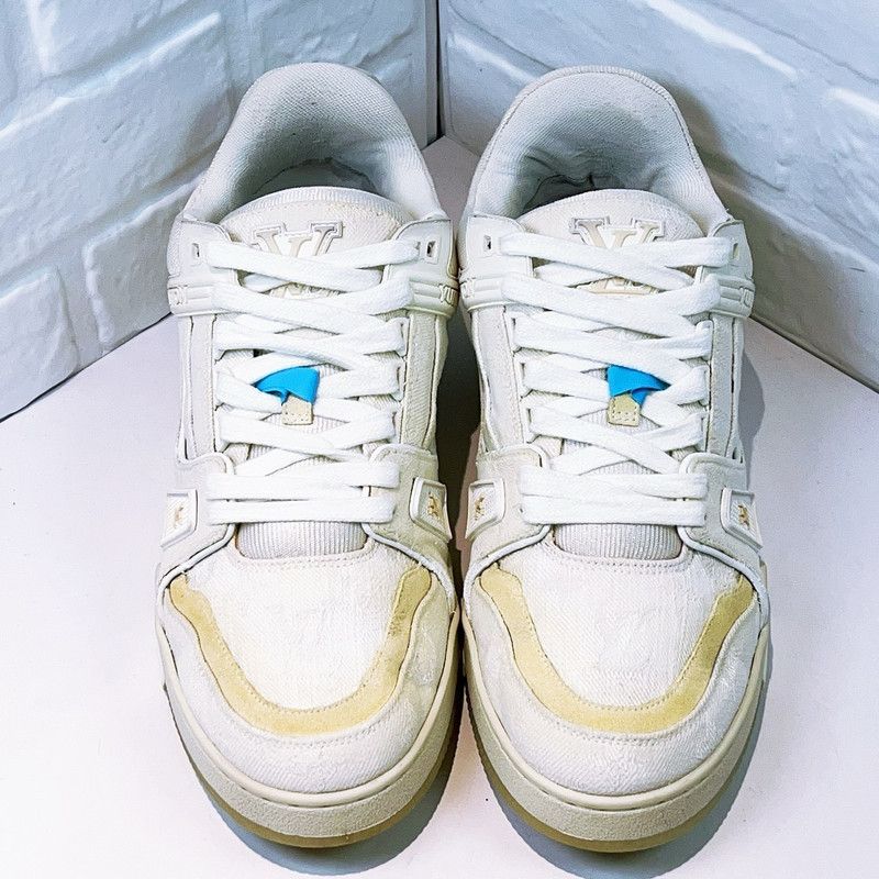 Louis Vuitton Louis Vuitton Classic Logo Trainer Sneakers for Men 0079 Size US 9.5 / EU 42-43 - 2 Thumbnail