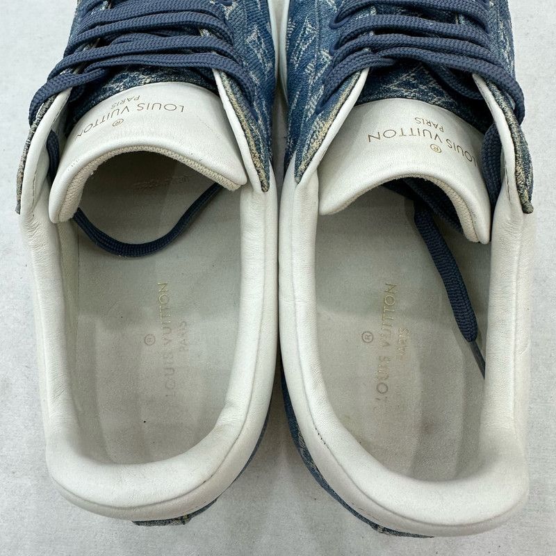 Louis Vuitton Louis Vuitton Luxembourg Denim Sneakers for Men 0079 Size US 7.5 / EU 40-41 - 8 Thumbnail