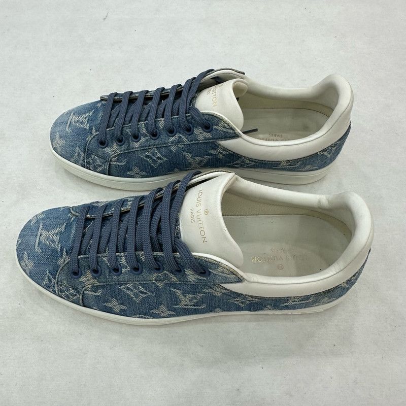 Louis Vuitton Louis Vuitton Luxembourg Denim Sneakers for Men 0079 Size US 7.5 / EU 40-41 - 3 Thumbnail