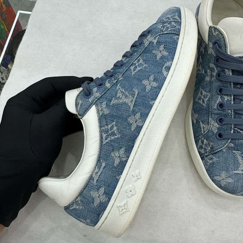 Louis Vuitton Louis Vuitton Luxembourg Denim Sneakers for Men 0079 Size US 7.5 / EU 40-41 - 13 Thumbnail
