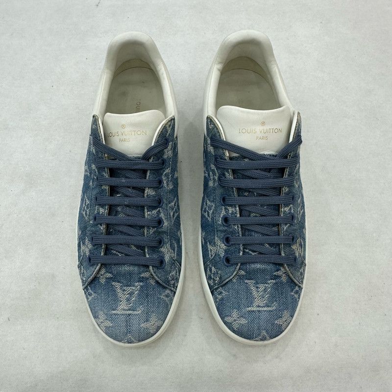 Louis Vuitton Louis Vuitton Luxembourg Denim Sneakers for Men 0079 Size US 7.5 / EU 40-41 - 2 Thumbnail
