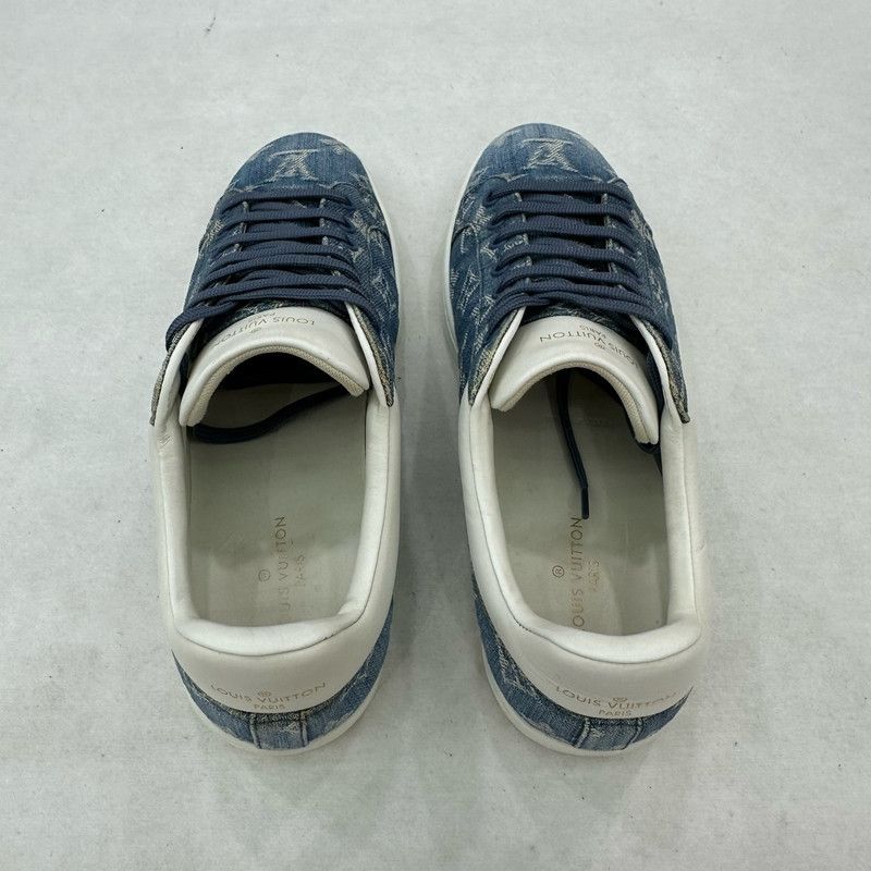 Louis Vuitton Louis Vuitton Luxembourg Denim Sneakers for Men 0079 Size US 7.5 / EU 40-41 - 4 Thumbnail