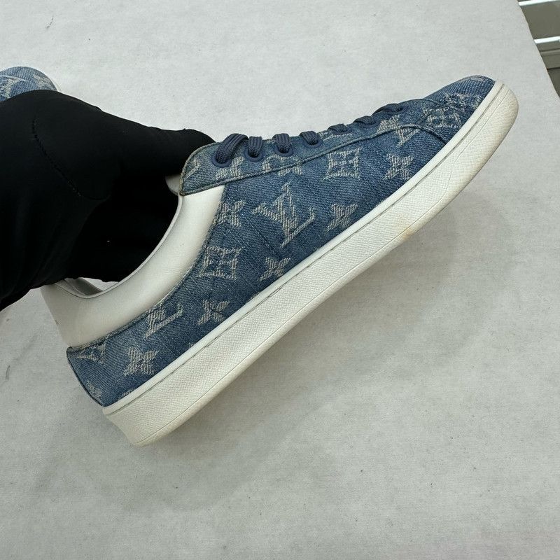 Louis Vuitton Louis Vuitton Luxembourg Denim Sneakers for Men 0079 Size US 7.5 / EU 40-41 - 16 Thumbnail
