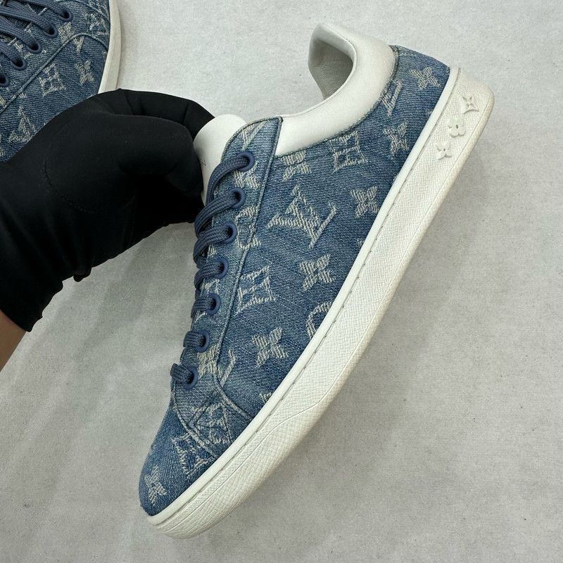 Louis Vuitton Louis Vuitton Luxembourg Denim Sneakers for Men 0079 Size US 7.5 / EU 40-41 - 15 Thumbnail