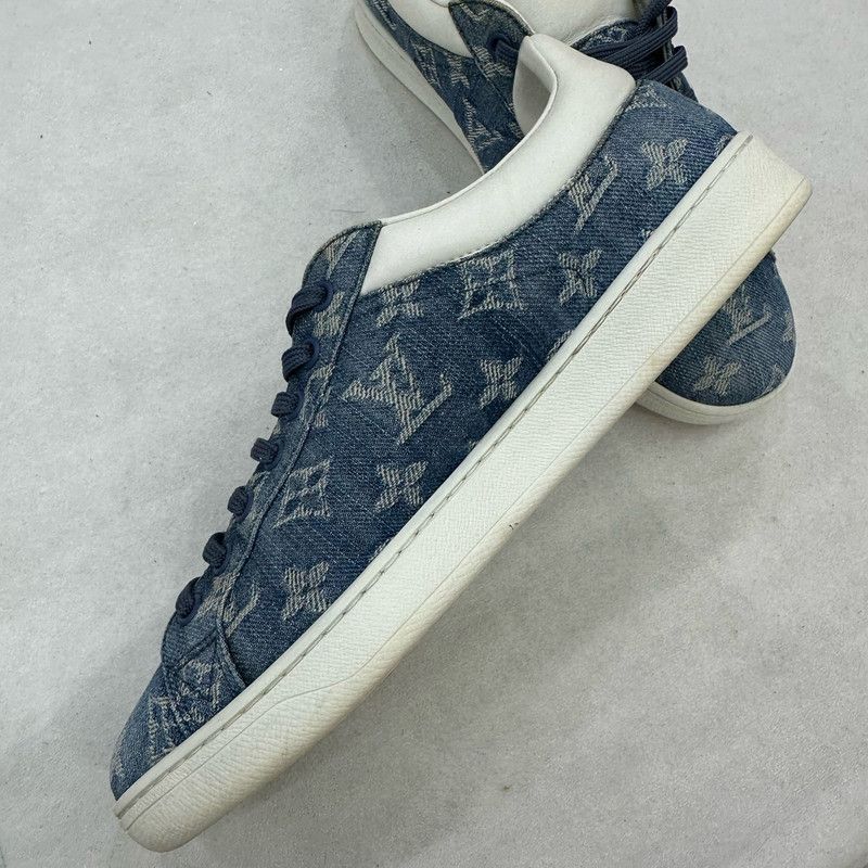 Louis Vuitton Louis Vuitton Luxembourg Denim Sneakers for Men 0079 Size US 7.5 / EU 40-41 - 11 Thumbnail