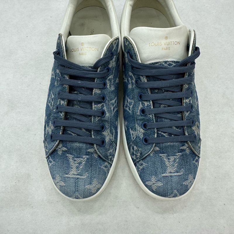 Louis Vuitton Louis Vuitton Luxembourg Denim Sneakers for Men 0079 Size US 7.5 / EU 40-41 - 10 Thumbnail
