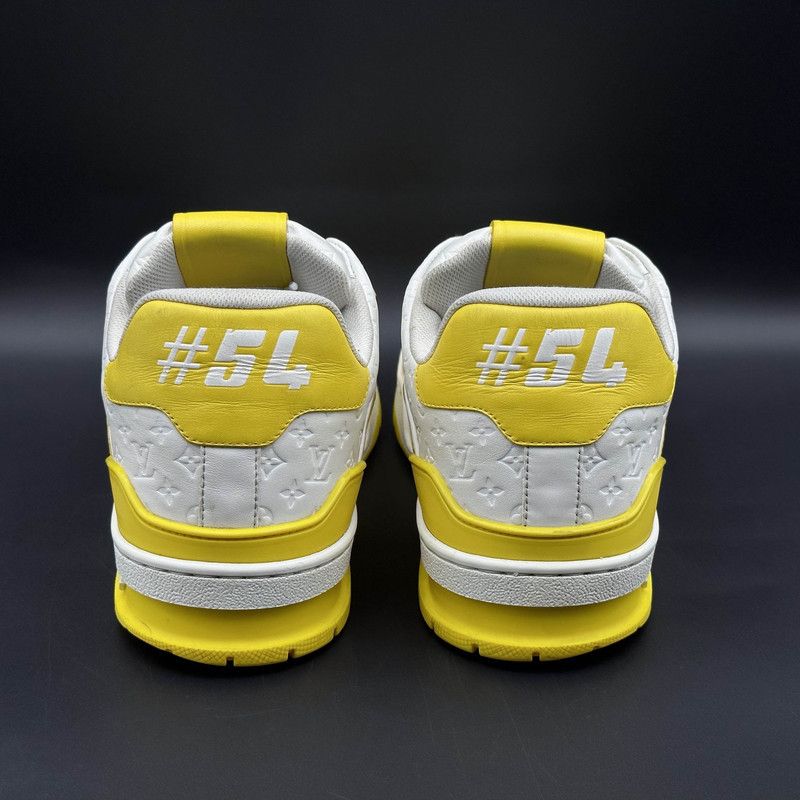Louis Vuitton Louis Vuitton Yellow and White Trainer Sneakers 0079 Size US 9.5 / EU 42-43 - 3 Thumbnail