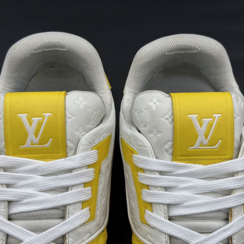 Louis Vuitton Louis Vuitton Yellow and White Trainer Sneakers 0079 Size US 9.5 / EU 42-43 - 9 Thumbnail