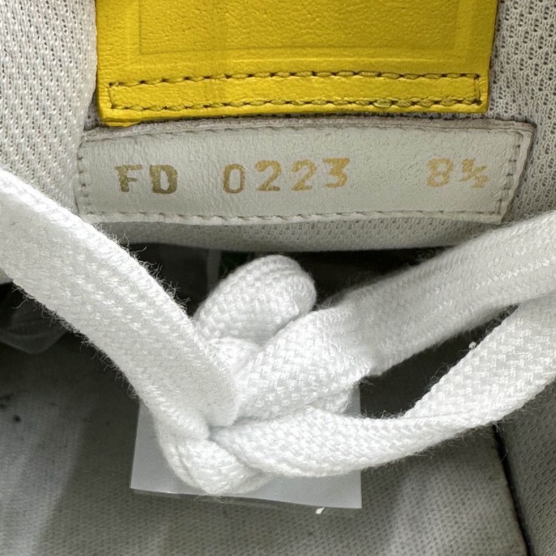 Louis Vuitton Louis Vuitton Yellow and White Trainer Sneakers 0079 Size US 9.5 / EU 42-43 - 5 Thumbnail
