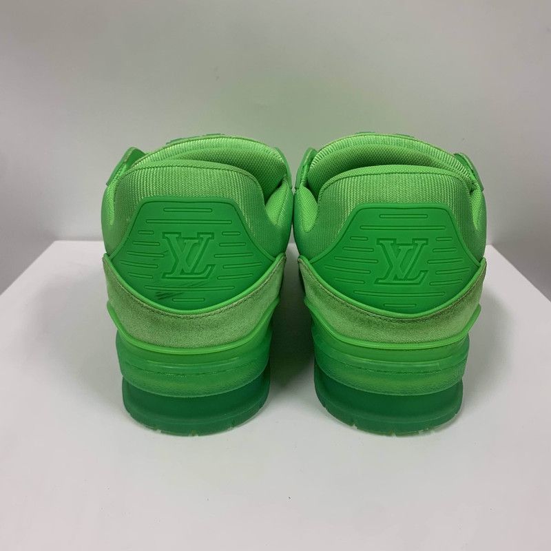 Louis Vuitton Louis Vuitton Trainer Low-Top Sneakers in Green 0079 Size US 7.5 / EU 40-41 - 3 Thumbnail