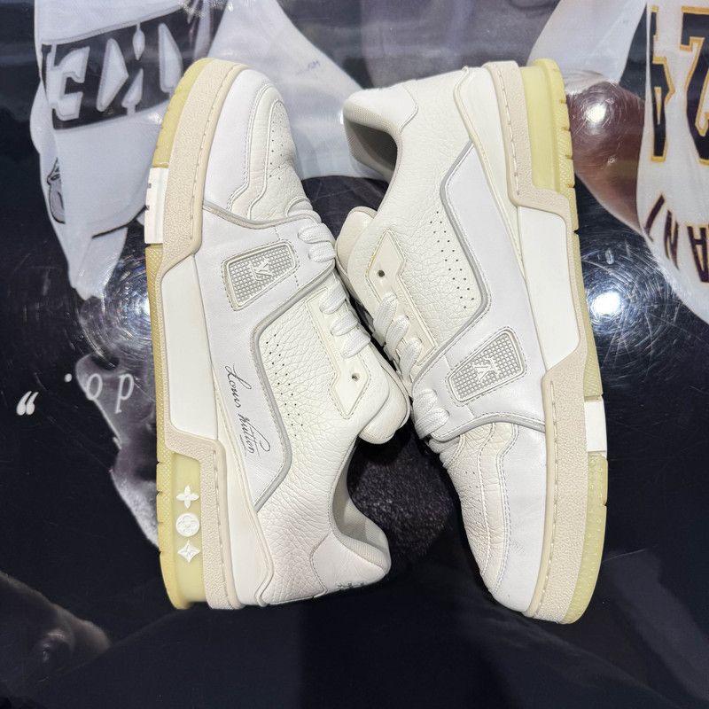 Louis Vuitton Louis Vuitton Trainer Low White Sneakers 0079 Size US 8 / EU 41 - 7 Thumbnail