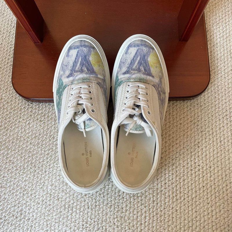 Louis Vuitton Louis Vuitton Trocadero Low Top Sneakers for Men 0079 Size US 8.5 / EU 41-42 - 6 Thumbnail