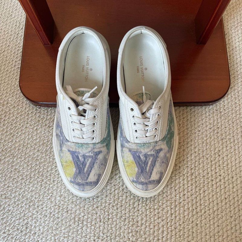 Louis Vuitton Louis Vuitton Trocadero Low Top Sneakers for Men 0079 Size US 8.5 / EU 41-42 - 2 Thumbnail