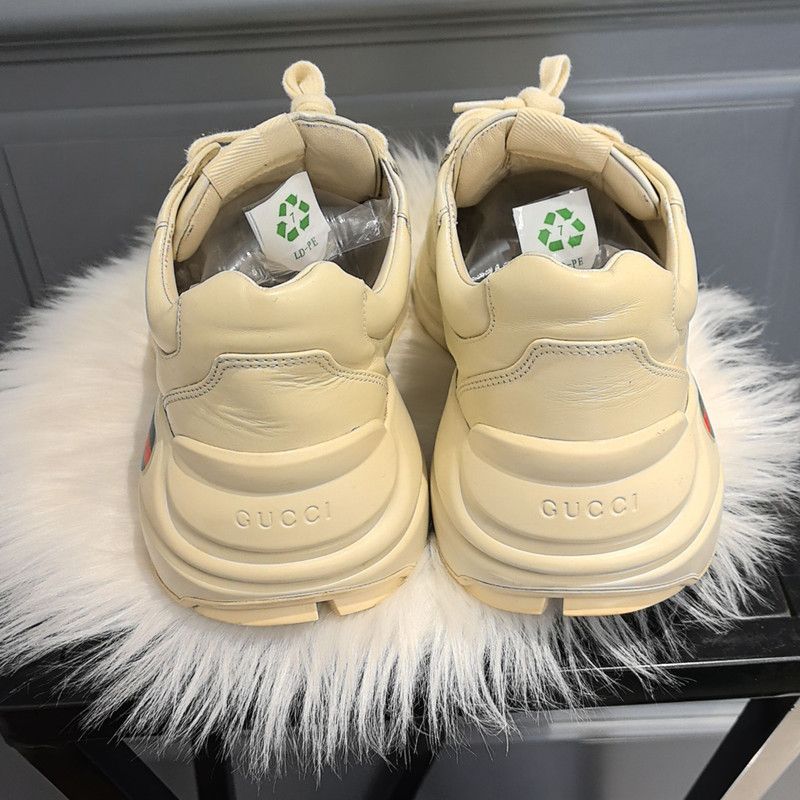 Gucci Gucci Rhyton Logo Low-top Dad Sneakers in Ivory 0079 Size US 8 / EU 41 - 3 Thumbnail