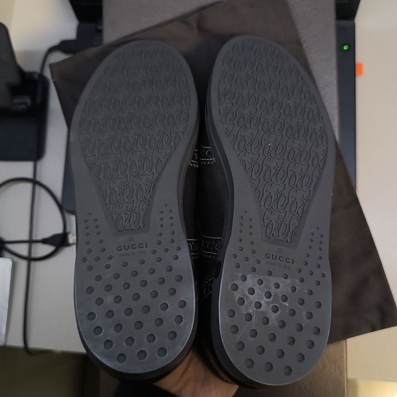 Gucci Gucci Casual Black Low-Top Leather Shoes 0079 Size US 8.5 / EU 41-42 - 4 Thumbnail