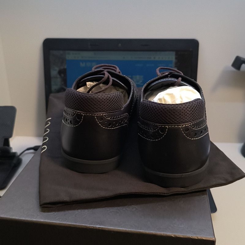 Gucci Gucci Casual Black Low-Top Leather Shoes 0079 Size US 8.5 / EU 41-42 - 3 Thumbnail