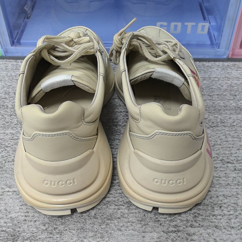 Gucci Gucci Rhyton Low-Top Beige Dad Sneakers 0079 Size US 9.5 / EU 42-43 - 3 Thumbnail