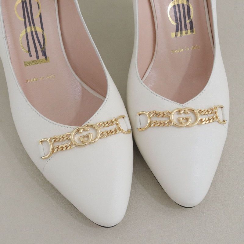 Gucci Gucci Pointed Toe Leather High Heels 0079 Size US 6.5 / EU 39-40 - 6 Thumbnail