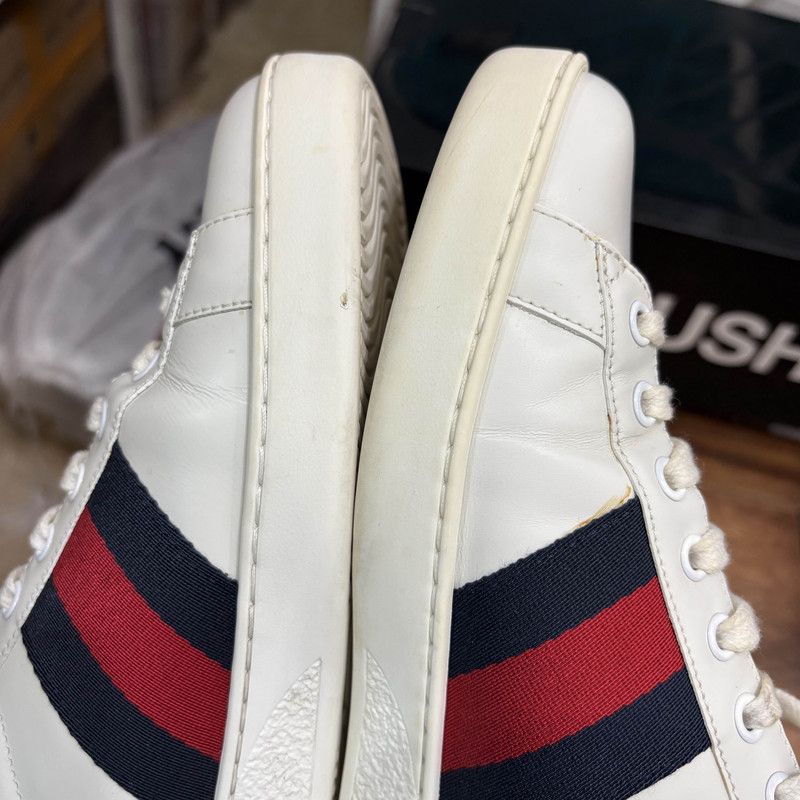 Gucci Gucci White Ace Low-Top Sneakers for Men 0079 Size US 8 / EU 41 - 7 Thumbnail