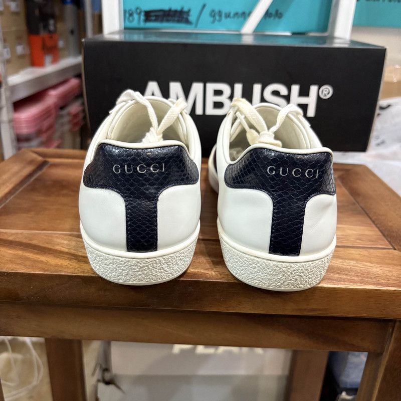 Gucci Gucci White Ace Low-Top Sneakers for Men 0079 Size US 8 / EU 41 - 3 Thumbnail
