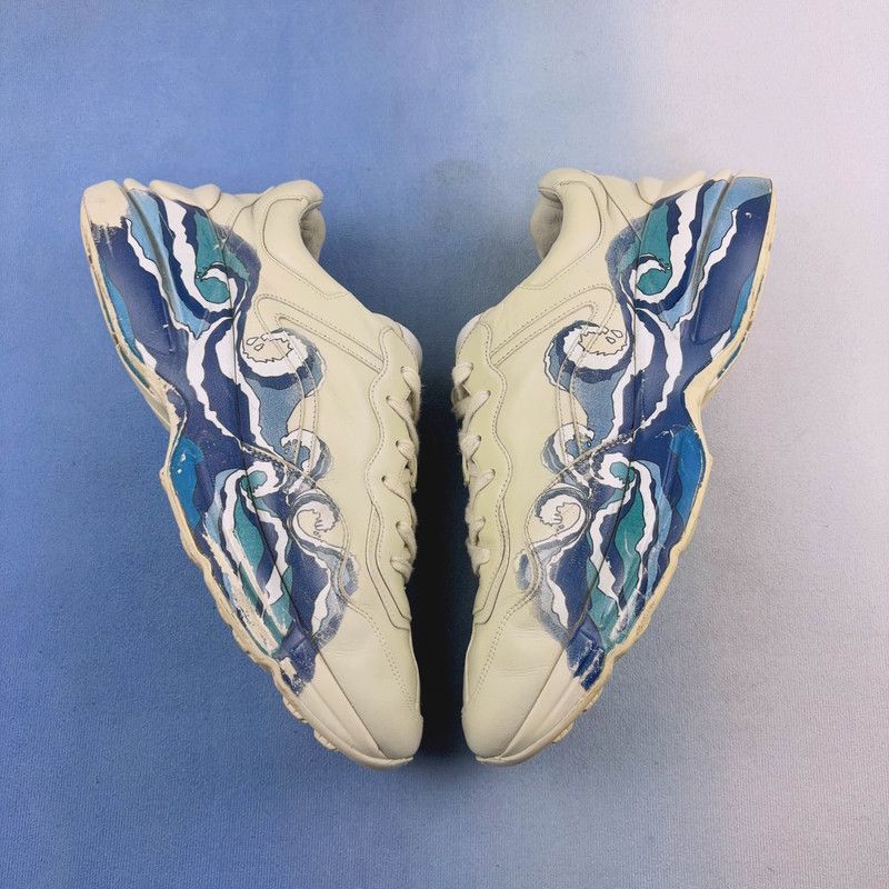 Gucci Gucci Rhyton Graphic Print Low-Top Dad Sneakers 0079 Size US 9.5 / EU 42-43 - 7 Thumbnail