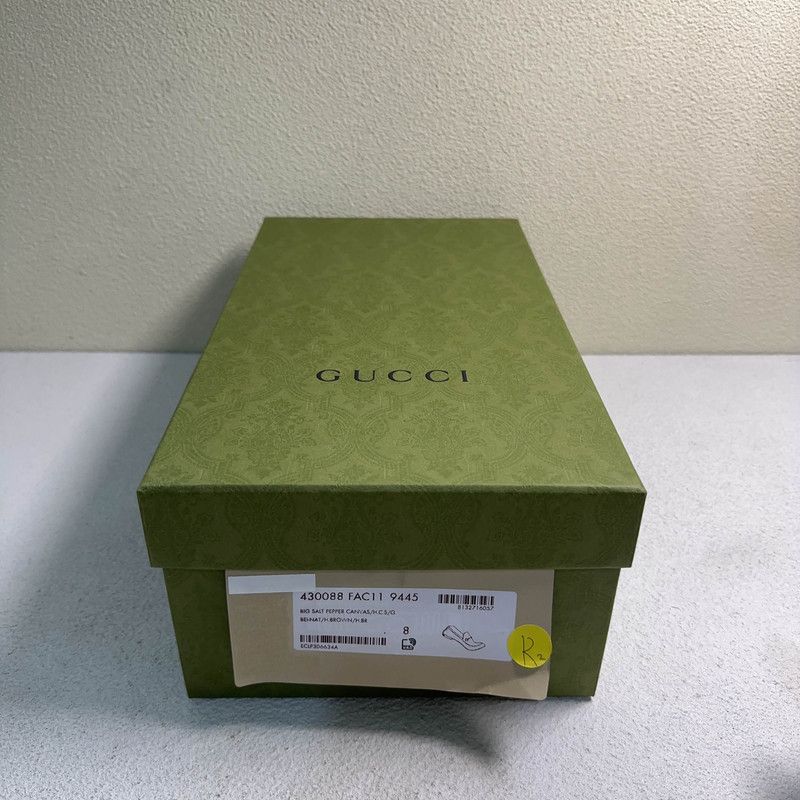 Gucci Gucci Jordaan Canvas Slip-On Loafers for Men 0079 Size US 8.5 / EU 41-42 - 6 Thumbnail
