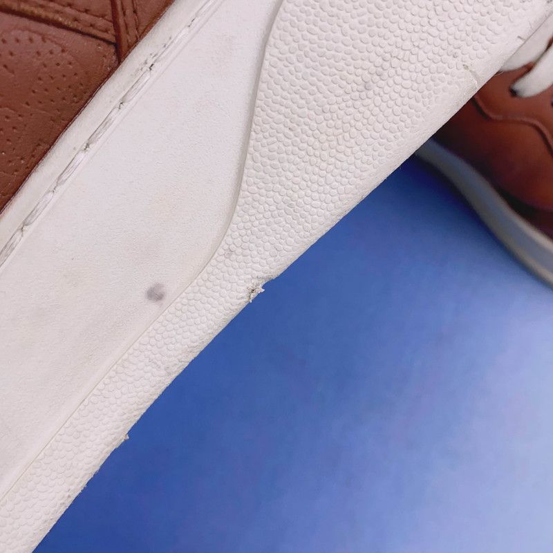 Gucci Gucci Chunky B Brown Leather Low-Top Sneakers 0079 Size US 11 / EU 44 - 6 Thumbnail
