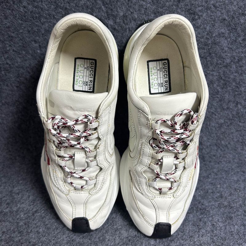 Gucci Gucci Run Leather Casual Low-Top Sneakers 0079 Size US 7 / EU 40 - 2 Thumbnail
