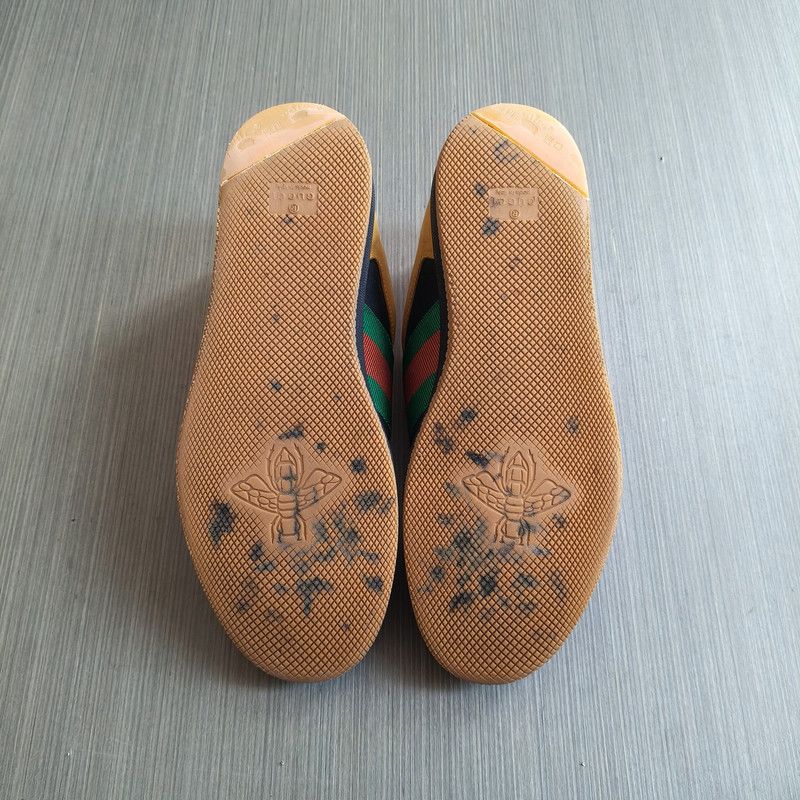 Gucci Gucci Screener Suede Sneakers in Yellow 0079 Size US 8 / EU 41 - 4 Thumbnail